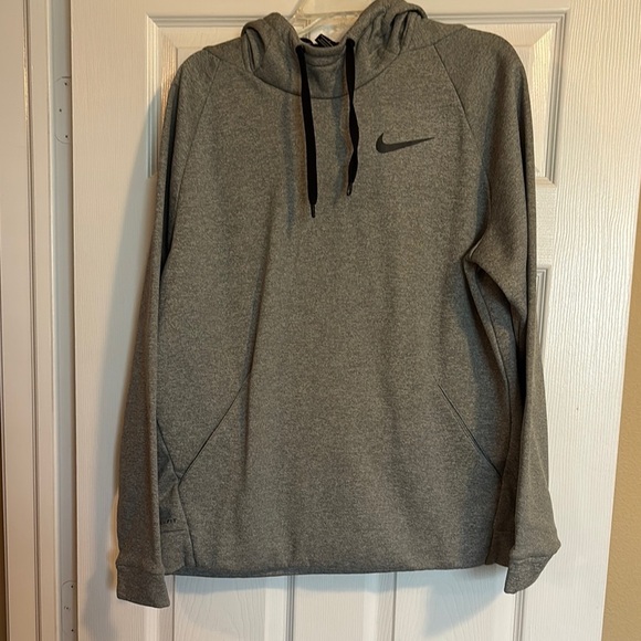 Nike Dri-Fit men’s gray hoodie sweatshirt size large - Picture 1 of 9